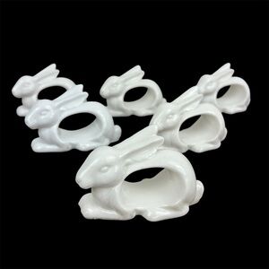 Vintage Shafford Porcelain Bunny Napkin Ring